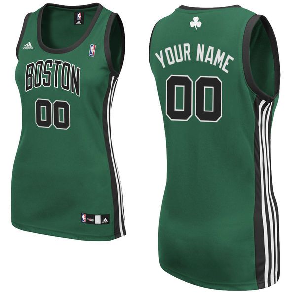 Adidas Boston Celtics Women Custom Replica Alternate Green NBA Jersey